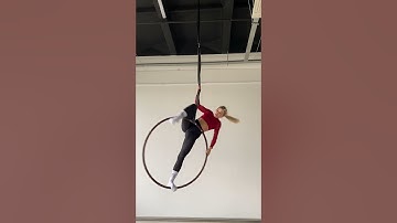 Aerial hoop spin combo on spanset | ЯVЬ - Берегом