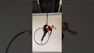 Aerial hoop spin combo on spanset | ЯVЬ - Берегом