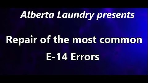 Repair of the most common E-14 errors ( Burner cleaning )