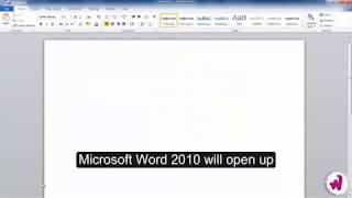 Class 3 | Ch 6 | Starting MS Word 2010