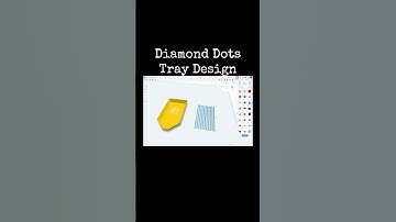 TinkerCAD Tips!  Diamond Dots Tray Design.            #tinkercad #caddesign #3dprintable #3dprinting