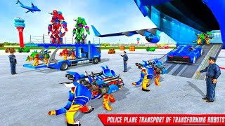 Police plane transport||us police Tiger Robot Game screenshot 4