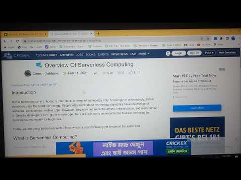 Overview Of Serverless Computing