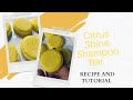 Citrus Shine Shampoo Bar ( With Recipe Included ) How to make Shampoo Bars ( DIY  Shampoo bars )