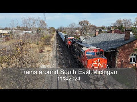 Trains Around South East Michigan 11 3 2024 Youtube 