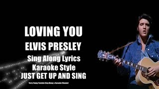 Elvis Loving You HQ 4K Sing Along Lyrics Stereo