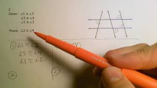 2 6 Geometry Notes - Transitive Property and Vertical Angles in Proofs