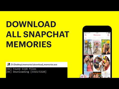 DOWNLOAD / EXPORT ALL SNAPCHAT MEMORIES