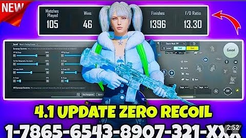 NEW UPDATE 4.1 BEST SENSITIVITY CODE + CONTROL SETTINGS BGMI/PUBG MOBILE