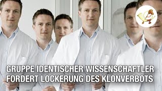 Gruppe identisch aussehender Wissenschaftler fordert Lockerung des Klonverbots
