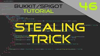 Minecraft Bukkit/Spigot Plugin Tutorial #46: Stealing Trick