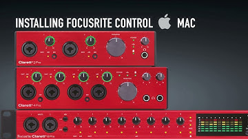Installing Focusrite Control on Mac - Clarett⁺