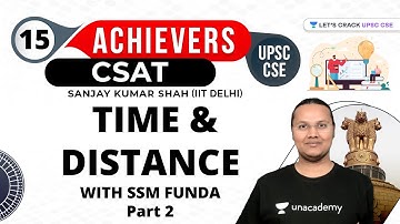 UPSC CSE Achievers | Time & Distance | With SSM FUNDA | Part 2 | UPSC CSE/IAS 2021/22  #csat #upsc