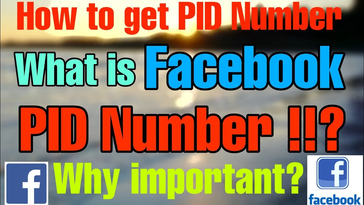 How To Get Facebook PID Number || What Is Facebook PID Number || Why ...