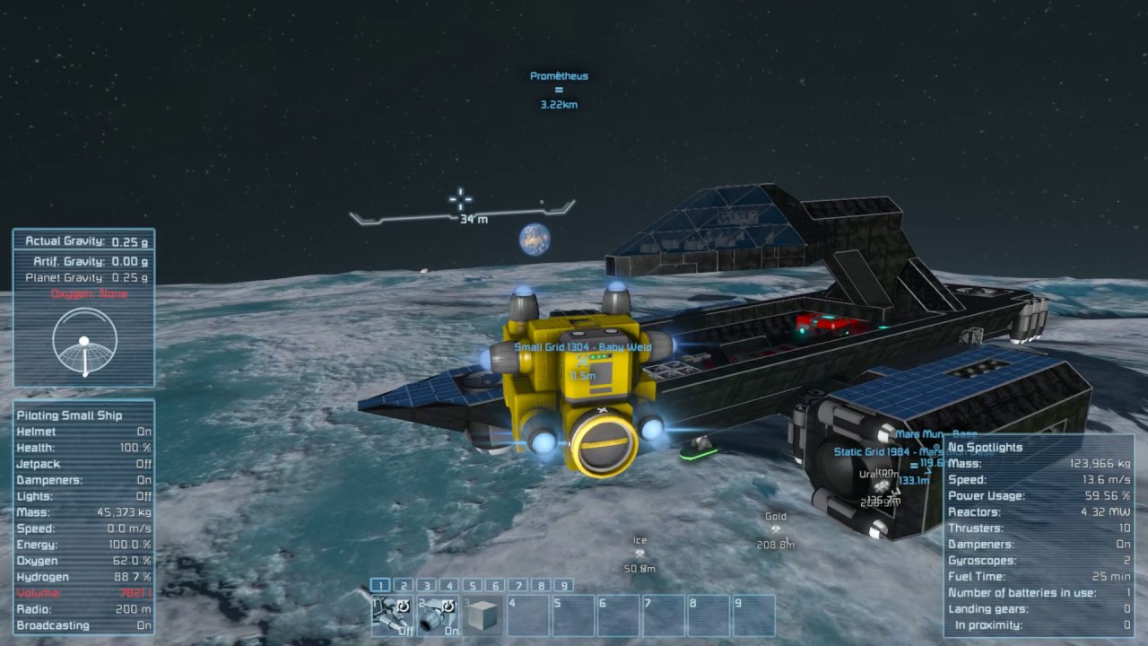Lets play Space Engineers Part 58 - Test Flight - YouTube