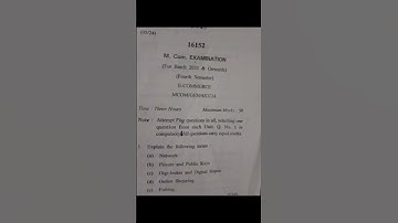 E commerce previous year question paper M.com# cdlu# dec 24