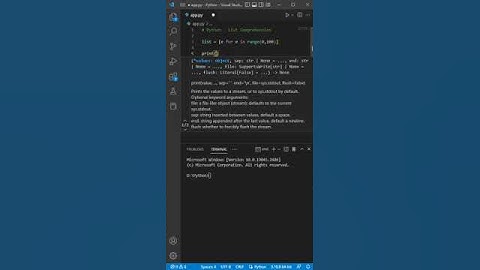 Python List Comprehension