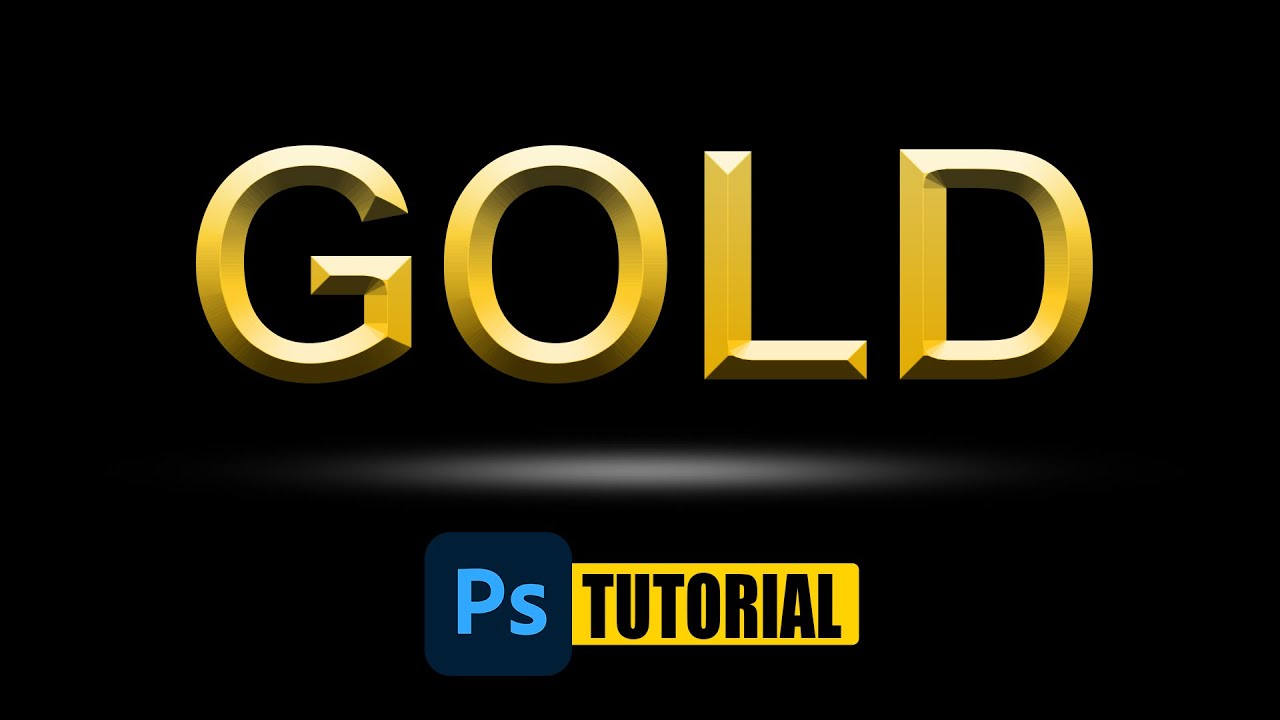 How to gold gradient on text in photoshop #creative #design #photoshop ...