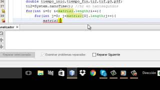 Programa multiplicación de matrices usando semáforos en java