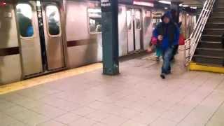 14 Street-Union Square (4) (5) (6) train action! AM Rush Hour!