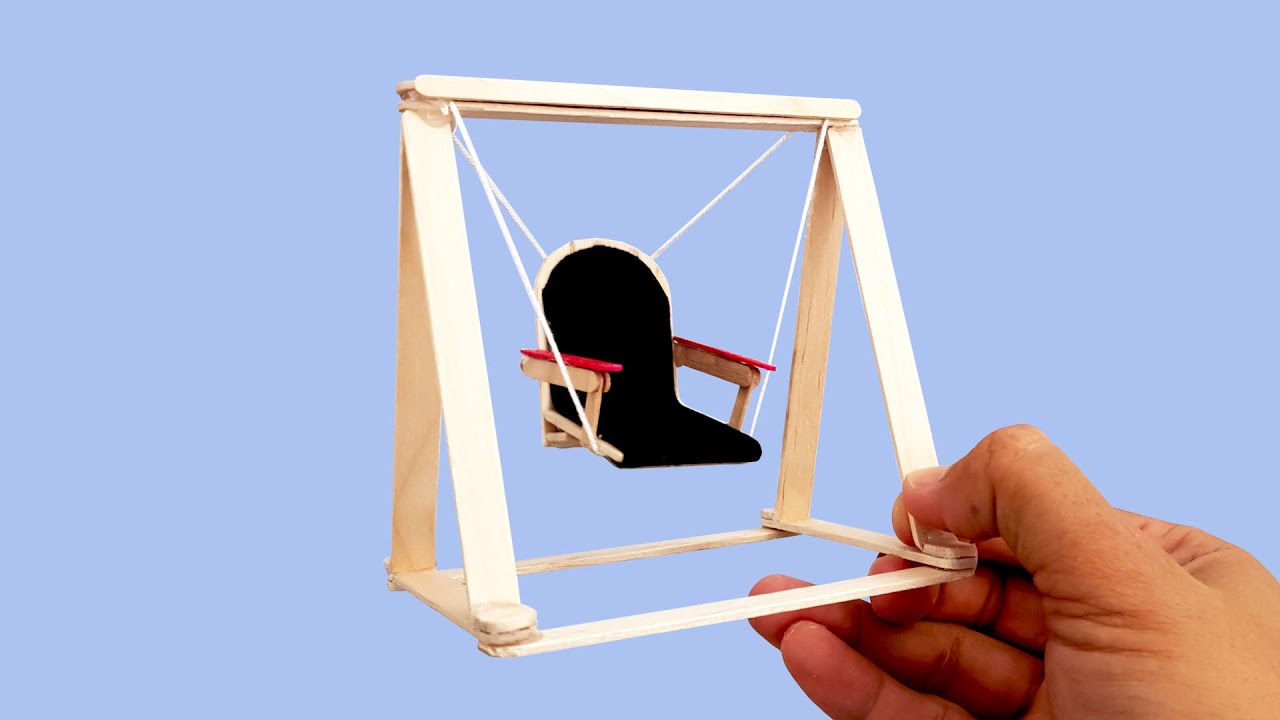 DIY Popsicle Stick Swing