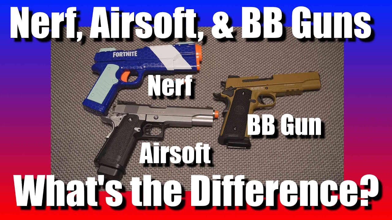 What is the difference between a handgun and a BB gun?