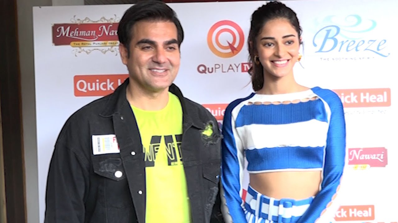 Ananya Pandey Along With Arbaaz Khan Snapped For Pinch Season 2 Promotion At Breeze Juhu