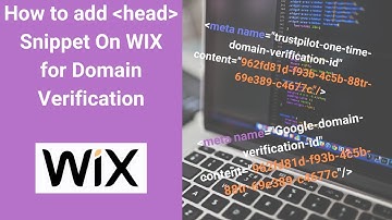 How to add head Snippet On WIX for Domain Verification