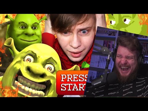 САМЫЕ ТРЭШОВЫЕ ИГРЫ ПРО ШРЕКА И НЕ ТОЛЬКО - Игровая эволюция! | РЕАКЦИЯ на УГОЛОК АКРА
