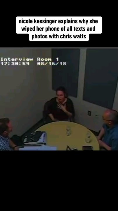Nicole Kessinger Explains Why She Deleted Her Texts With Chris Watts. #