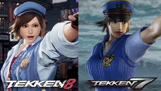 TEKKEN 8 vs Tekken 7 - Asuka Gameplay Comparison