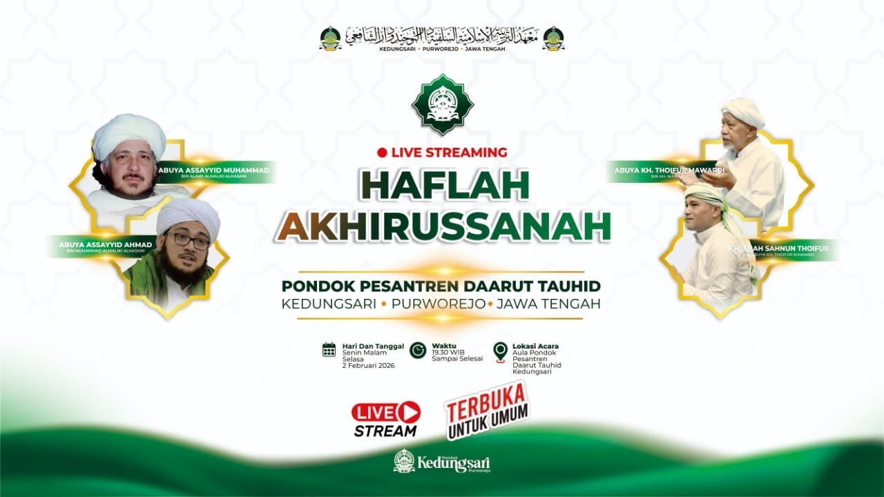 🔴Haflah Akhirussanah PP Daarut Tauhid  Kedungsari Purworejo 02 Februari 2026