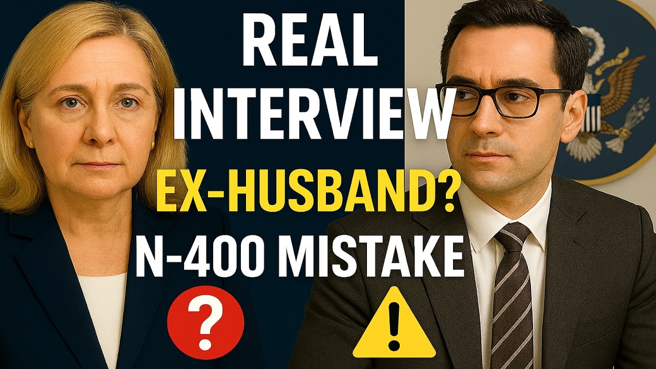 Real U.S. Citizenship Interview 2025 – Officer Asked About Her Ex-Husband + N-400 Mistake