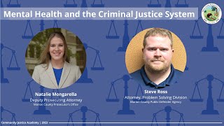 2023 Community Justice Academy: Mental Health and the Criminal Justice System
