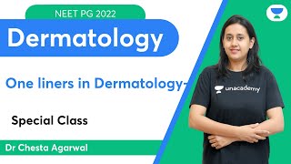 One Liners in Dermatology-Part 1 | NEET PG 2022 | Let's Crack NEET PG | Dr.Chesta Agarwal screenshot 1