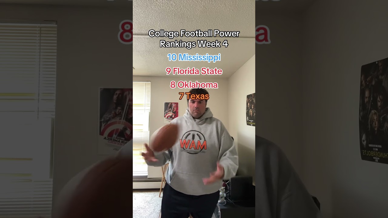 College Football Power Rankings Week 4 