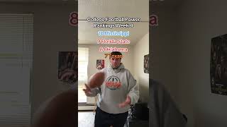 College Football Power Rankings Week 4 #countdowntocollegefootball #collegefootball #football