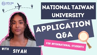 [NTU] Application Q&A for International Students