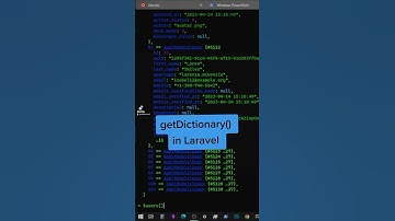 getDictionary() in Laravel #laravel  #webdevelopment #development #tricks #tips #laraveldevelopment