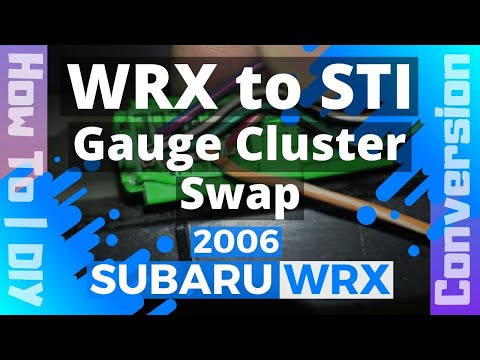 스바루 WRX-STI 게이지 클러스터 스왑
