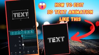 How To Edit 3D Text Animation || Text Animation In VN App || Text Animation After Effects In VN || screenshot 4