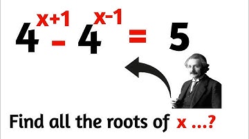 a Nice Exponential Equation to solve for x | Find all the roots of this equation