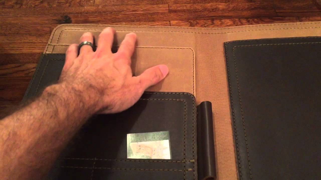 Saddleback leather MEDIUM Notepad holder. Dark coffee brown unboxing