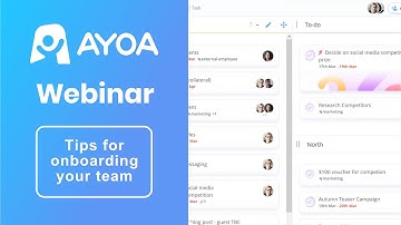 Ayoa Webinar: Tips for onboarding your team | 15th April 2020