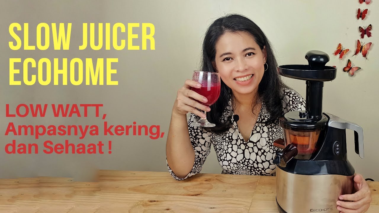 REVIEW SLOW JUICER ECOHOME ESJ 999 YouTube
