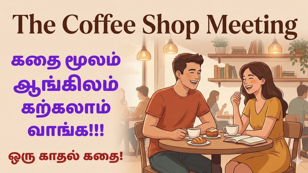 The coffee shop meeting || Spoken English in Tamil.