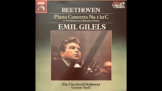Vinyl: Beethoven - Piano Concerto No. 1 (Gilels/Szell/TCO)
