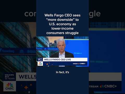 Wells Fargo CEO sees 'more downside' to U.S. economy as lower-income consumers struggle Episode cover