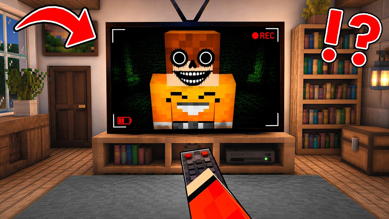 Sebek ZNALAZŁ UKRYTEGO ZŁEGO SMILESLOW w TELEWIZORZE w Minecraft!