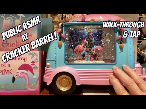 Public ASMR at Cracker Barrel! | Walk-Through w/ Tapping - Scratching & Crinkles 🥞🦩